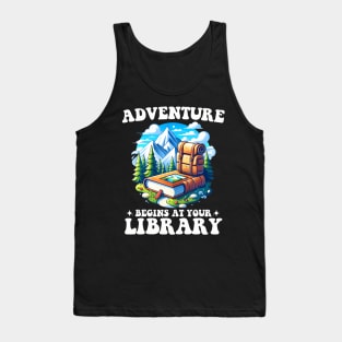 Summer Reading Program 2024 Adventure Begins At Your Library Tank Top